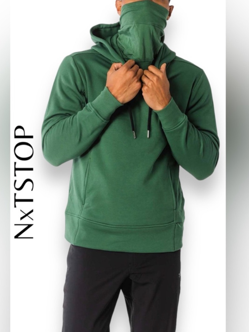Unisex NxTSTOP Tech Masked Hoodie-Ultrasoft Breathable Size Large